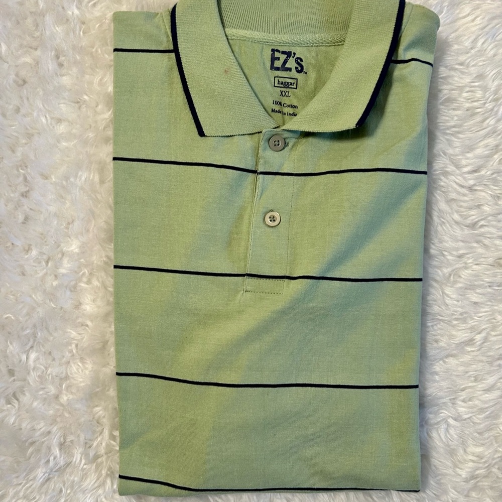 HAGGAR EZS’S MENS COLLAR POLO SHORT SLEEVE XXL